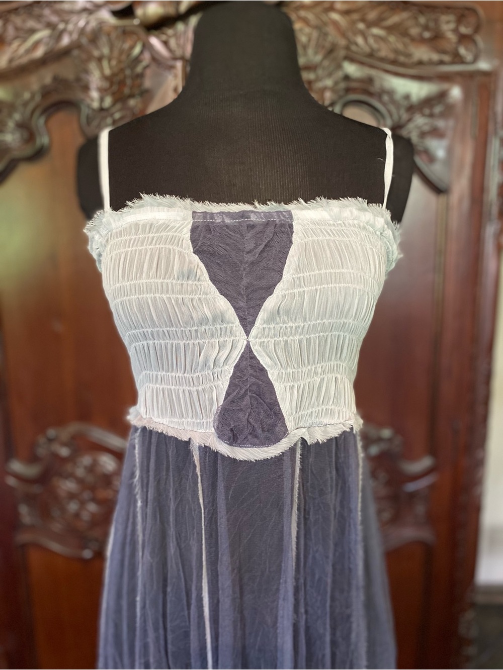 NWOT FREE PEOPLE INTIMATELY RAW TULLE MAXI SHEER MAXI SIZE M - Picture 5 of 12